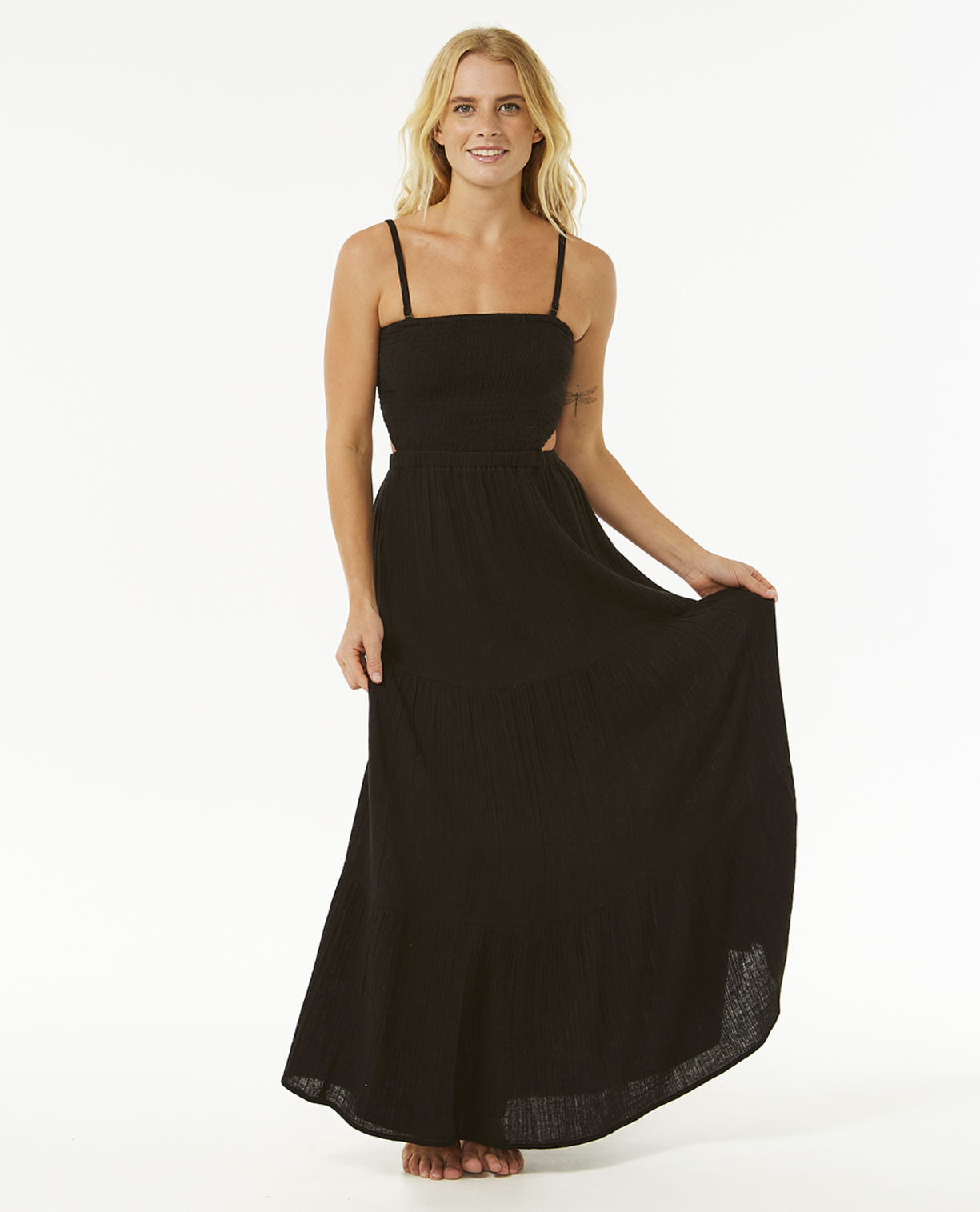 Rip Curl Premium Surf Maxi Dress in BLACK
