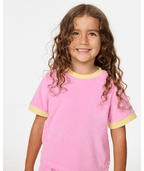 Rip Curl Ride The Wave Terry Tee-Girl in PINK