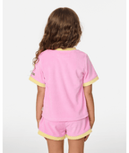 Rip Curl Ride The Wave Terry Tee-Girl in PINK