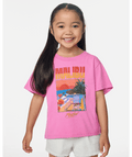 Rip Curl Malibu Relaxed Tee-Girl in PINK
