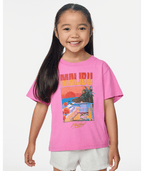Rip Curl Malibu Relaxed Tee-Girl in PINK