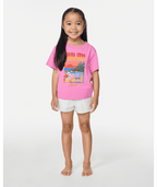 Rip Curl Malibu Relaxed Tee-Girl in PINK