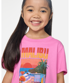 Rip Curl Malibu Relaxed Tee-Girl in PINK