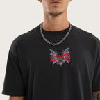 Kiss Chacey Underground Box Fit Tee in Pigment Anthracite