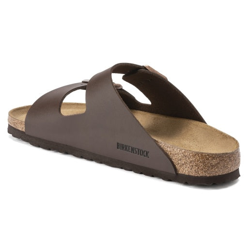 Birkenstock Arizona Dark Brown Birko-Flor Regular in Dark Brown
