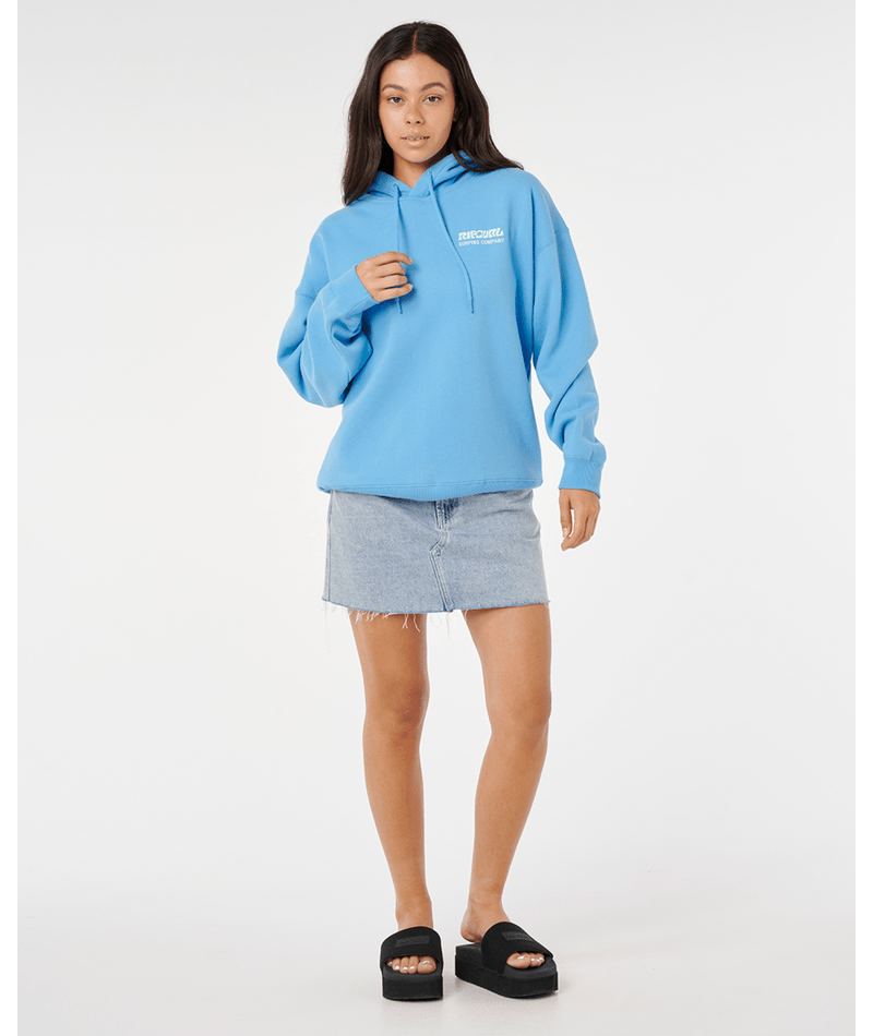 Rip Curl Surf Puff Heritage Hood in AZURE BLUE
