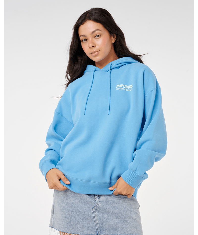 Rip Curl Surf Puff Heritage Hood in AZURE BLUE