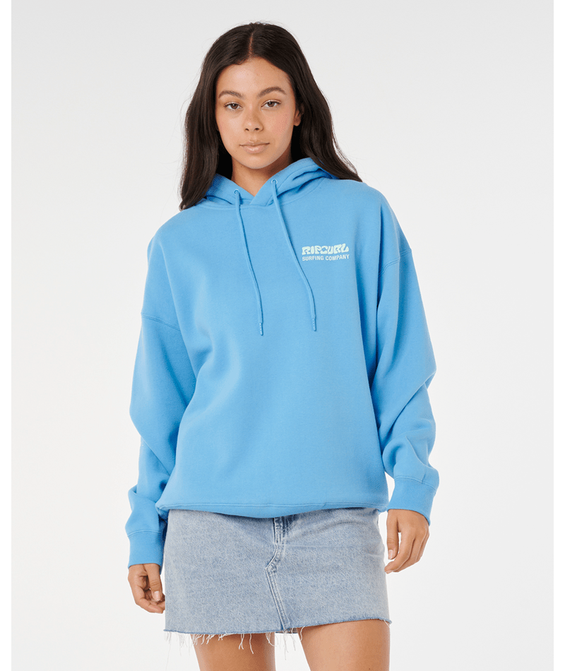 Rip Curl Surf Puff Heritage Hood in AZURE BLUE