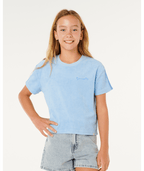 Rip Curl Sunshine Squad Terry Tee- Girl in LIGHT BLUE