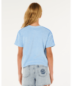 Rip Curl Sunshine Squad Terry Tee- Girl in LIGHT BLUE