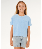 Rip Curl Sunshine Squad Terry Tee- Girl in LIGHT BLUE