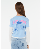 Rip Curl Sunshine Squad Ls  Tee - Girl in SKY BLUE