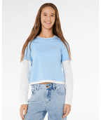 Rip Curl Sunshine Squad Ls  Tee - Girl in SKY BLUE