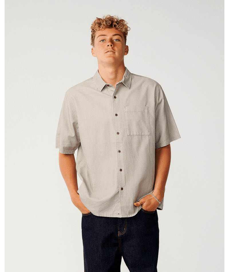 Rip Curl Premium Surf S/S Shirt in STONE
