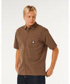 Rip Curl Premium Surf Check S/S in COFFEE