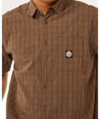 Rip Curl Premium Surf Check S/S in COFFEE