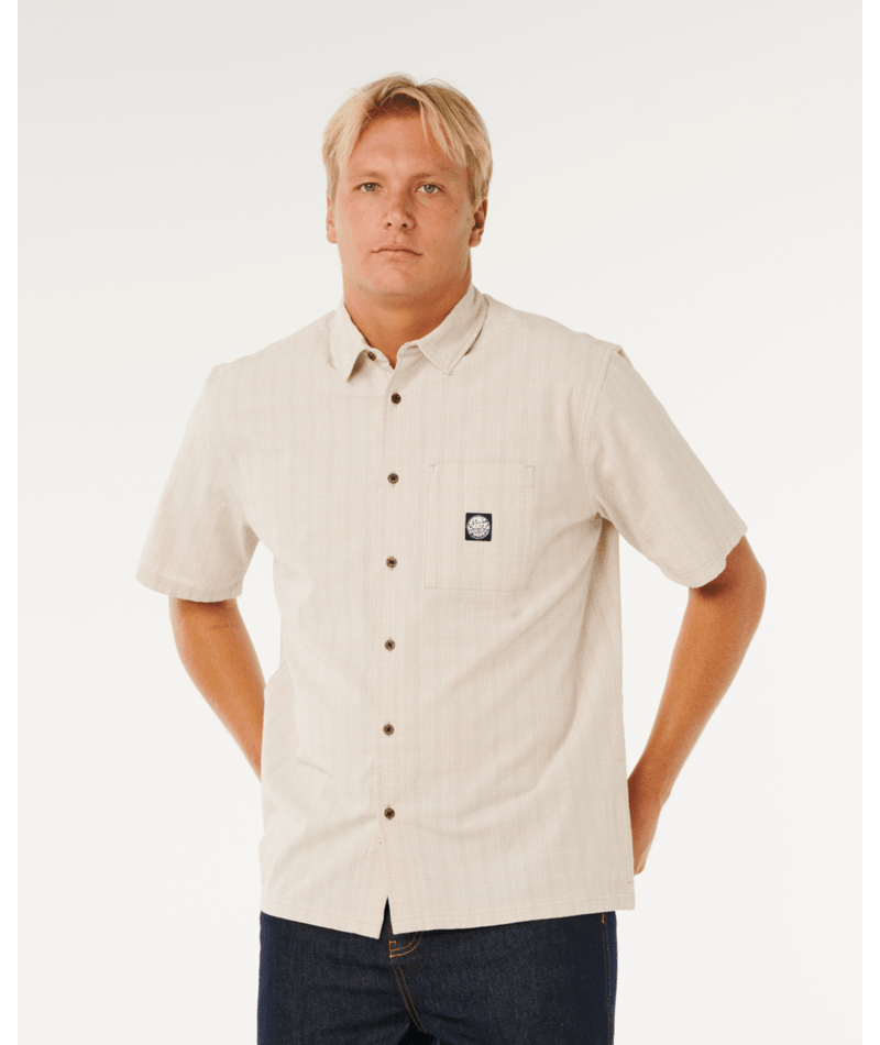 Rip Curl Premium Surf Check S/S in BONE