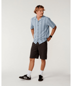 Rip Curl Classic Surf Weaver S/S Shirt in Citadel Blue