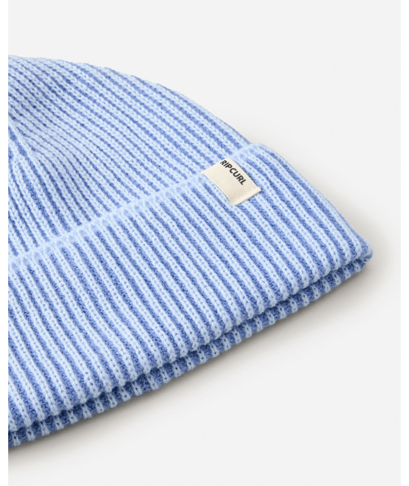 Rip Curl 2 Tone Ribbed Reg Beanie in BLUE