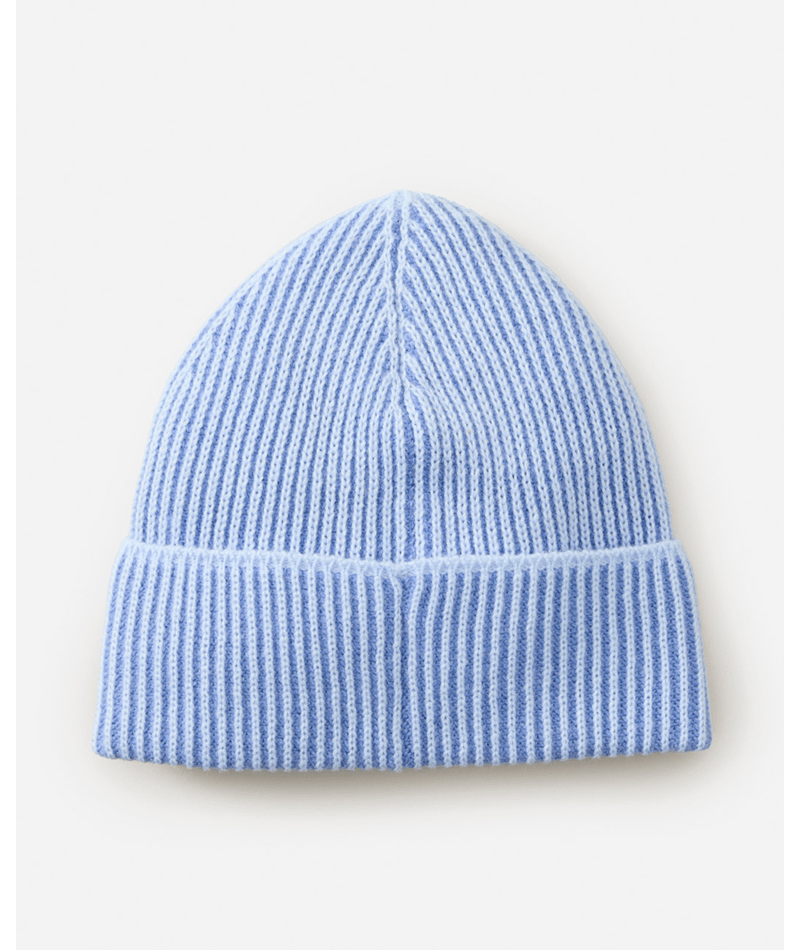Rip Curl 2 Tone Ribbed Reg Beanie in BLUE