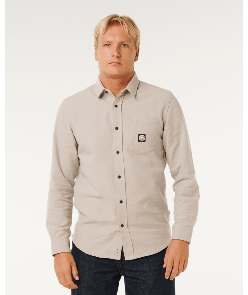 Rip Curl Premium Surf L/S Shirt in STONE
