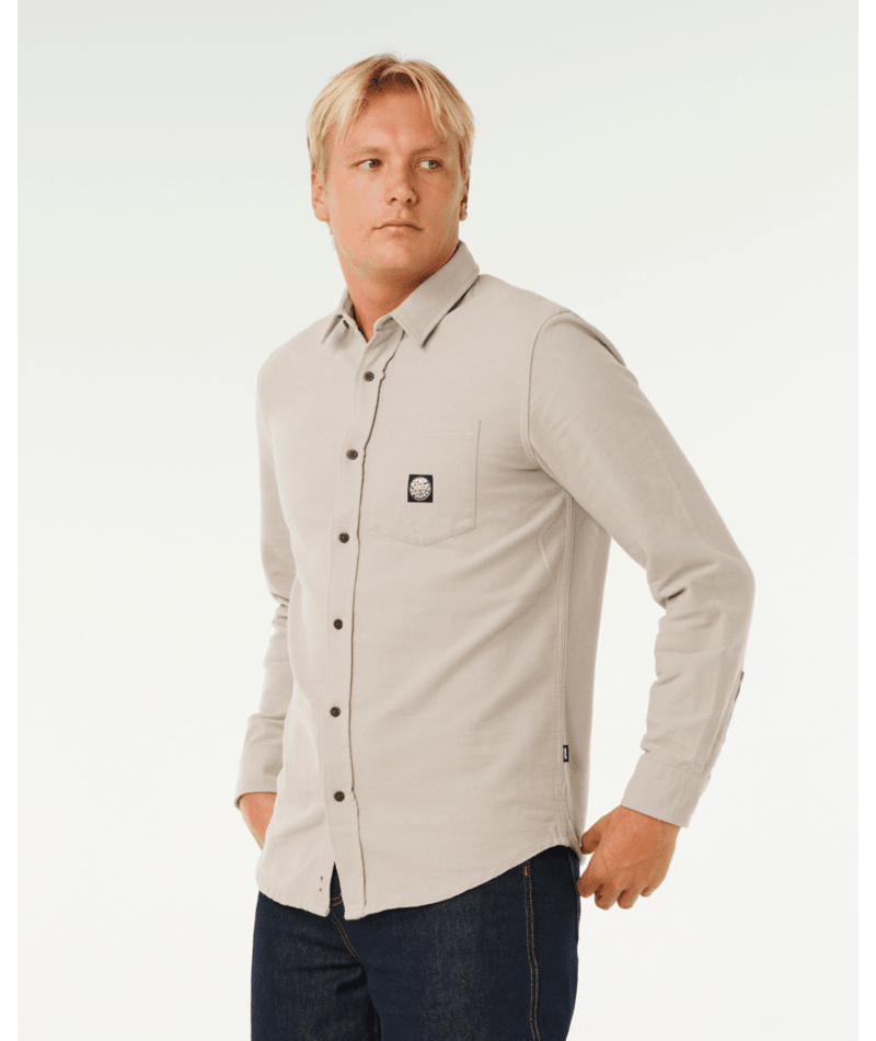 Rip Curl Premium Surf L/S Shirt in STONE