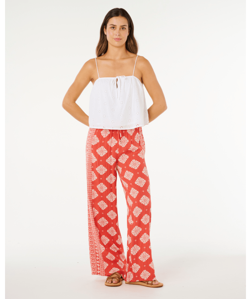 Rip Curl Oasis Broderie Top in WHITE