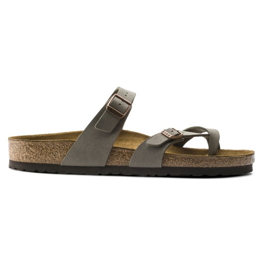 Birkenstock Mayari Stone Birkibuc Regular in Stone