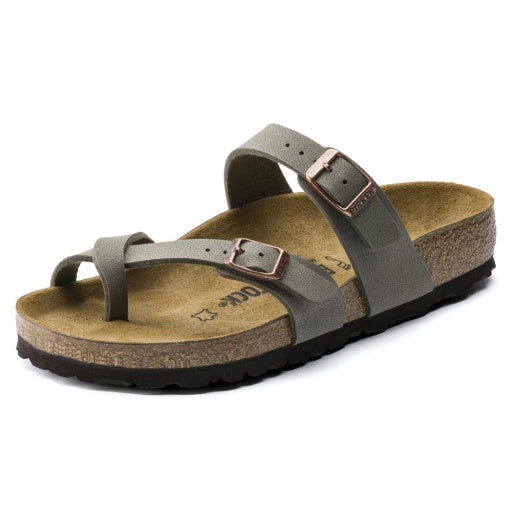 Birkenstock Mayari Stone Birkibuc Regular in Stone