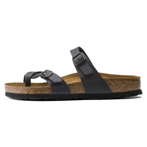 Birkenstock Mayari Black Birko-Flor Regular in Black