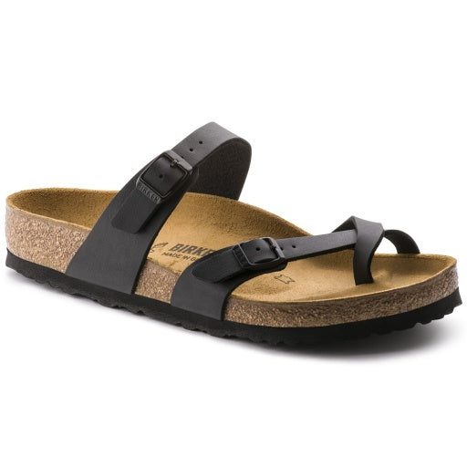 Birkenstock Mayari Black Birko-Flor Narrow in Black