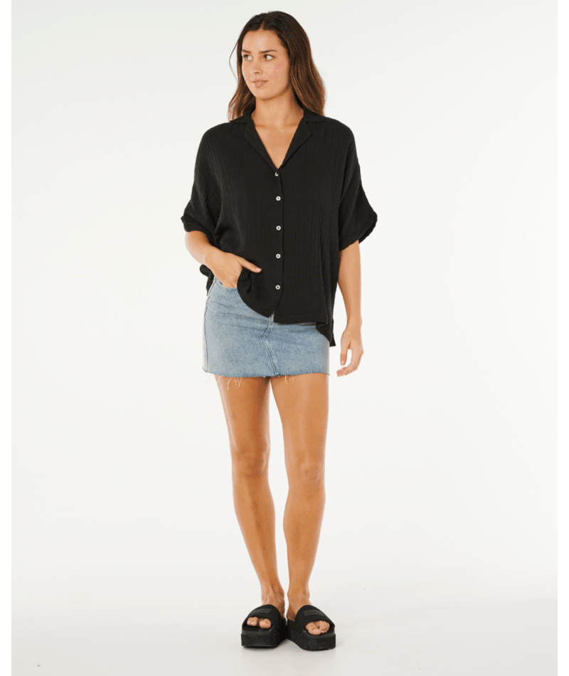 Rip Curl Premium Surf S/S Shirt in BLACK