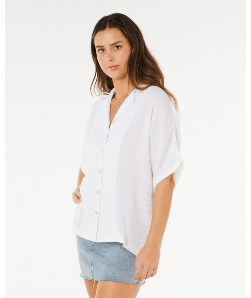 Rip Curl Premium Surf S/S Shirt in WHITE