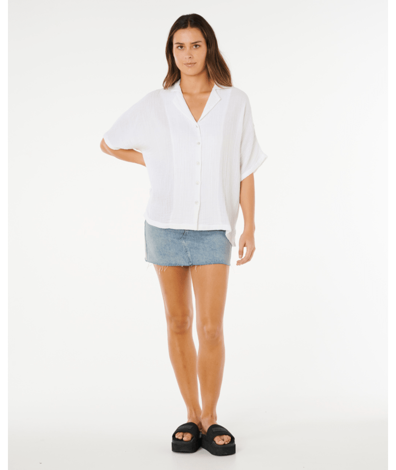 Rip Curl Premium Surf S/S Shirt in WHITE