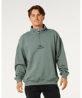 Rip Curl Pill Icon 1/4 Zip Crew in MOSS