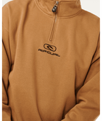 Rip Curl Pill Icon 1/4 Zip Crew in MOCHA