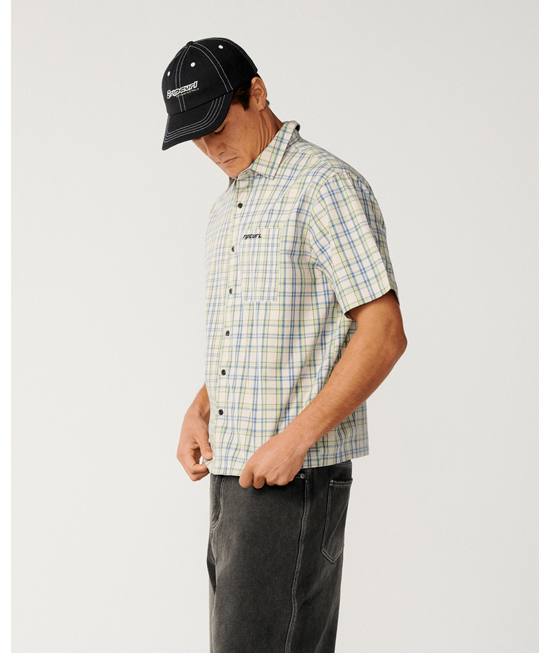 Rip Curl Archive Mix Up S/S Shirt in VINTAGE WHITE