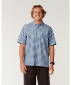 Rip Curl Classic Surf Check S/S Shirt in Glacier Blue