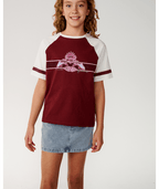 Rip Curl Dolphin Archive Relaxed Tee in DARK PlUM