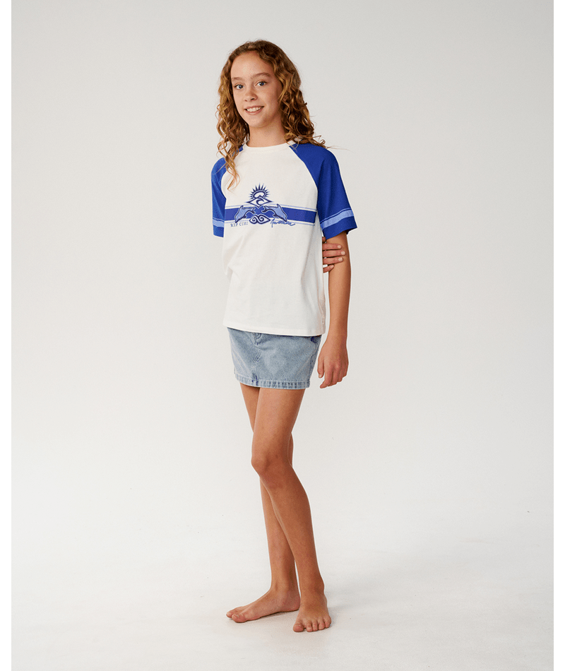 Rip Curl Dolphin Archive Relaxed Tee in BONE