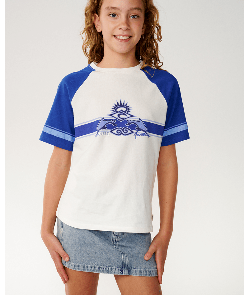 Rip Curl Dolphin Archive Relaxed Tee in BONE