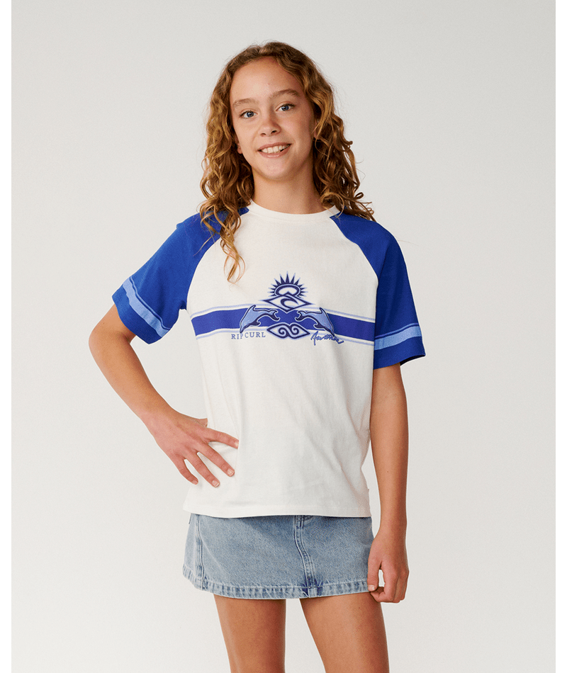 Rip Curl Dolphin Archive Relaxed Tee in BONE