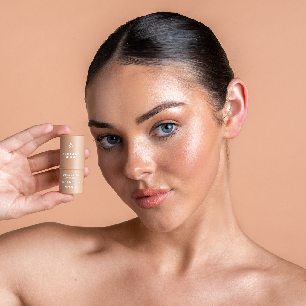 Avocado Zinc Spf 50 Natural Bronzer in Medium-Dark