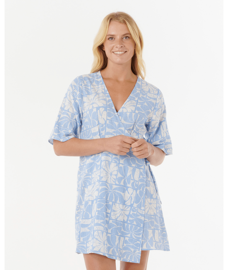 Rip Curl Aots - Ty Williams Wrap Dress in BLUE