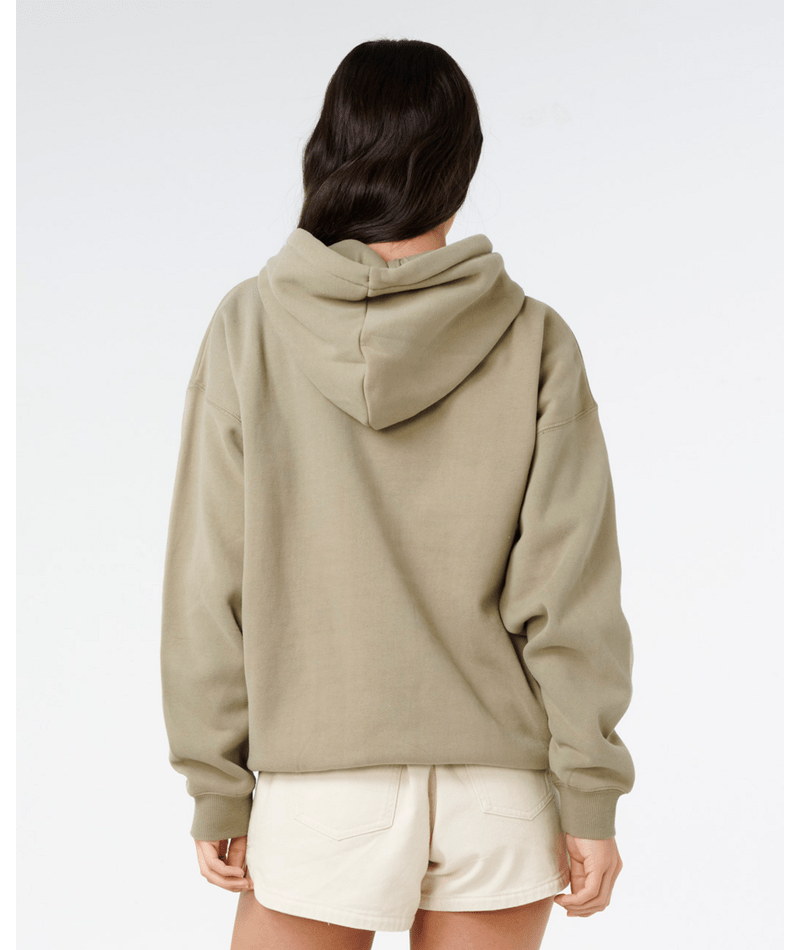 Rip Curl Varsity Hoodie in OLIVE