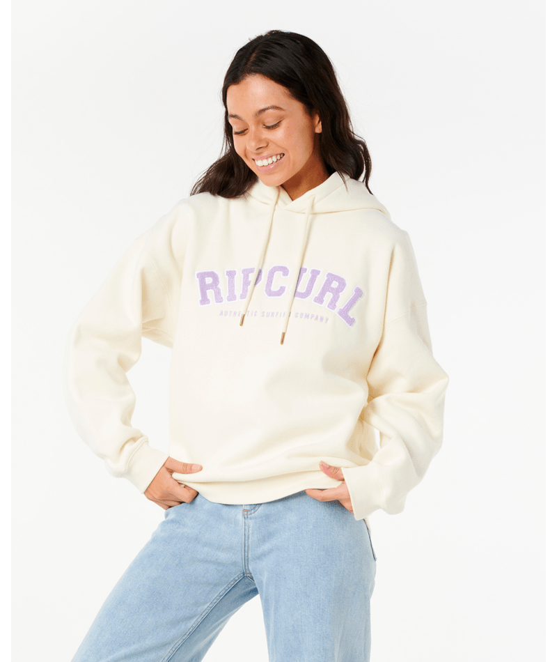 Rip Curl Varsity Hoodie in BONE