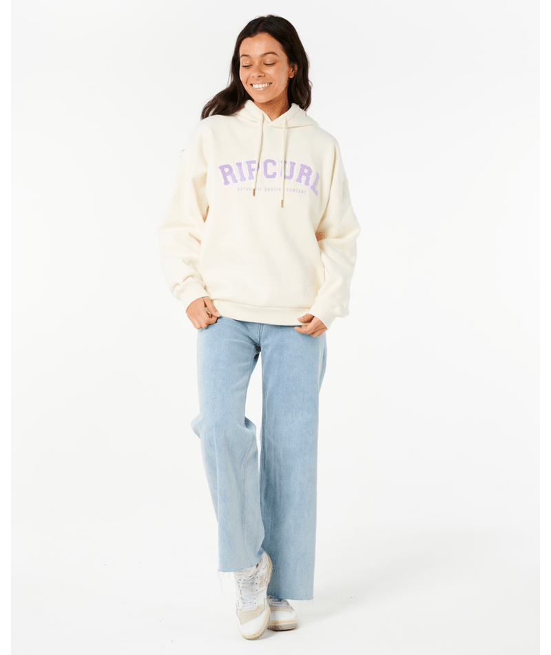 Rip Curl Varsity Hoodie in BONE