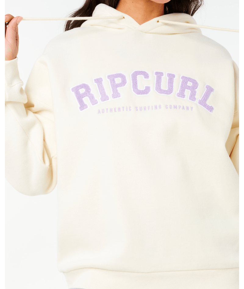 Rip Curl Varsity Hoodie in BONE