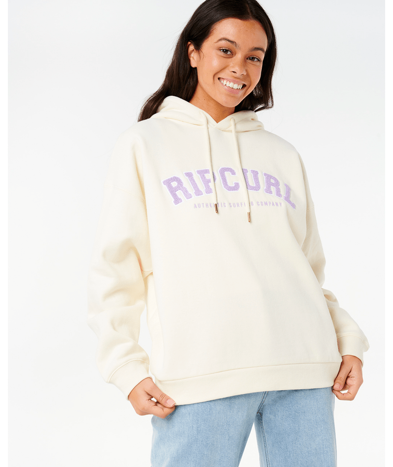 Rip Curl Varsity Hoodie in BONE