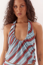 Sovere ZUMI STRIPE TOP - ZUMI STRIPE BLUE in Zumi Stripe Blue